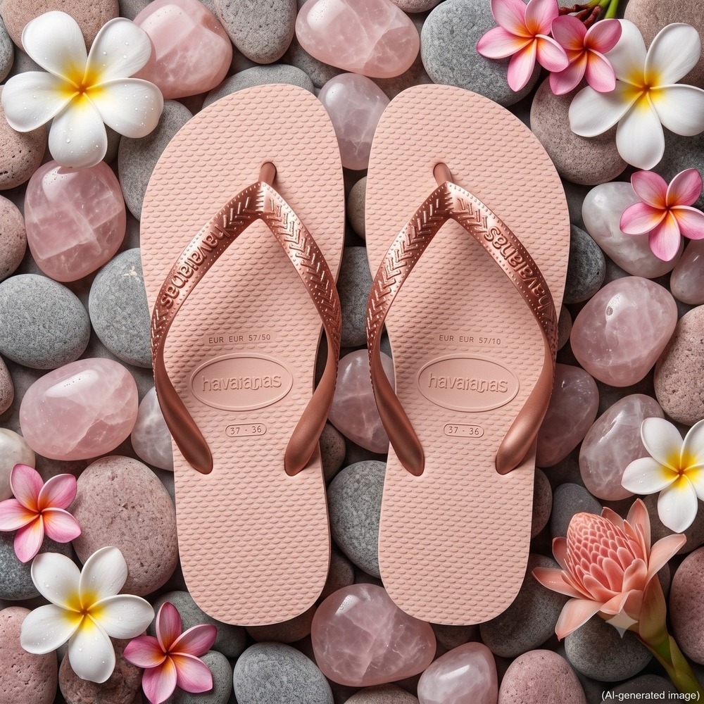 TOPS0022 | W's 9/10 | Havaianas TOP METALLIC flip flops / sandals
